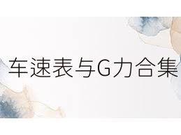 车速表与G力合集