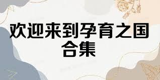欢迎来到孕育之国合集