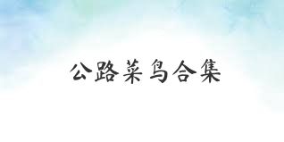 公路菜鸟合集