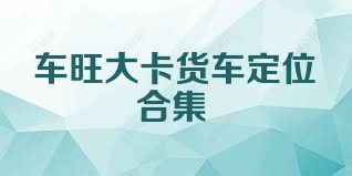 车旺大卡货车定位合集