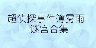 超侦探事件簿雾雨谜宫合集