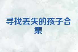 寻找丢失的孩子合集