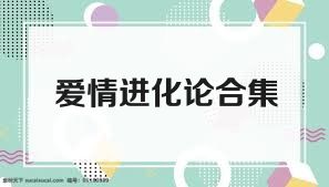 爱情进化论合集