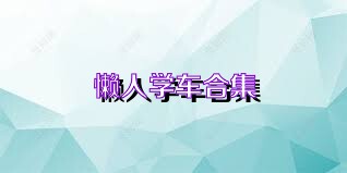 懒人学车合集