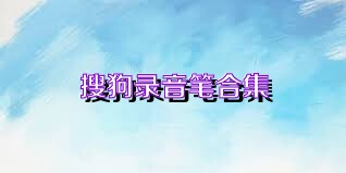 搜狗录音笔合集