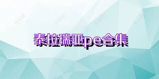 泰拉瑞亚pe合集