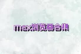 max浏览器合集