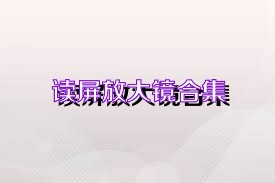 读屏放大镜合集