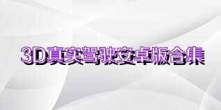 3D真实驾驶安卓版合集