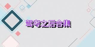 驾考之后合集