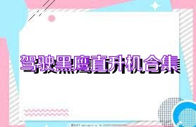 驾驶黑鹰直升机合集