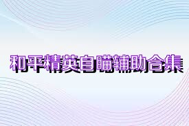 和平精英自瞄辅助合集