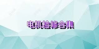 电机检修合集