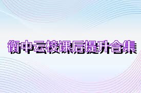 衡中云校课后提升合集