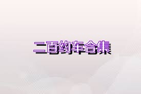 二百约车合集