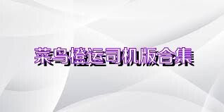 菜鸟橙运司机版合集