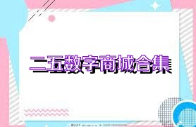 二五数字商城合集