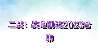 二战：战地前线2023合集