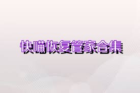 快喵恢复管家合集
