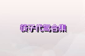 筷子代驾合集