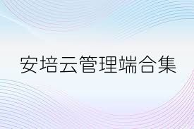 安培云管理端合集