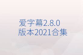 爱字幕2.8.0版本2021合集